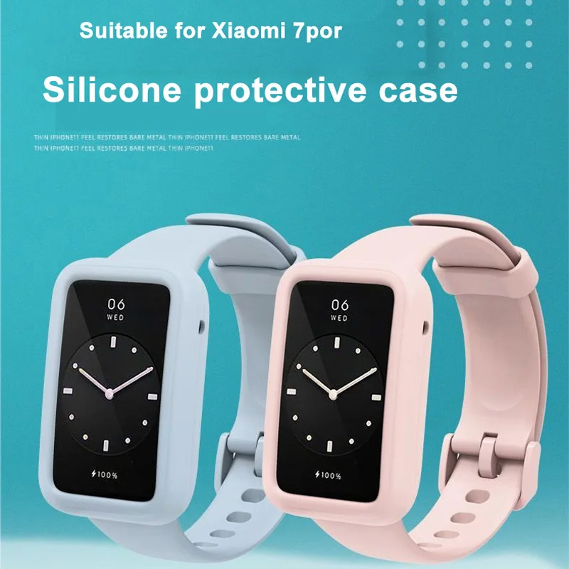 For Xiaomi Mi Band 7 Pro Strap Color Bracelet Wrist Strap Soft Silicone Band For Mi band 7 Pro Straps Wristband Protective case