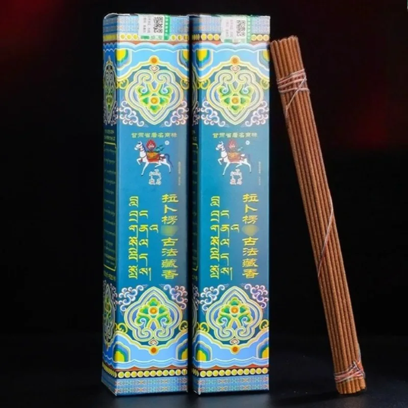 4 Bind/box Labrang Lamasery Tibetan Incense Stick Indoor Handmade Offering Aromatherapy Meditate Soothing Lasting Fragrance