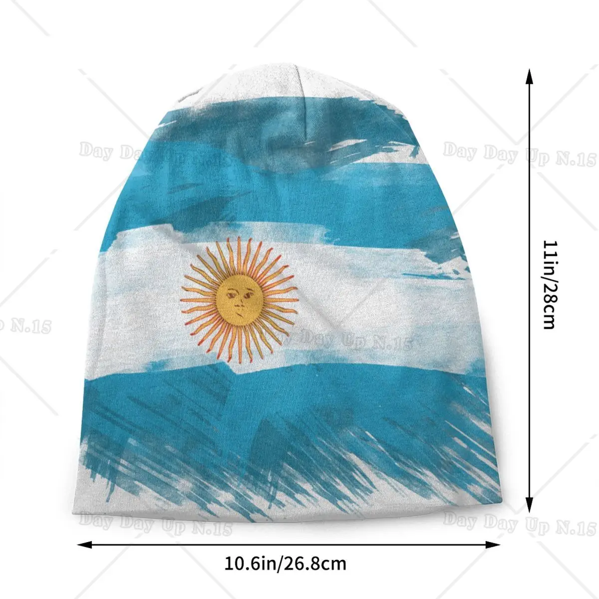 Argentina Flag Skullies Beanies Caps Unisex Winter Warm Knitting Hat Adult Argentinian Proud Bonnet Hats Outdoor Ski Cap