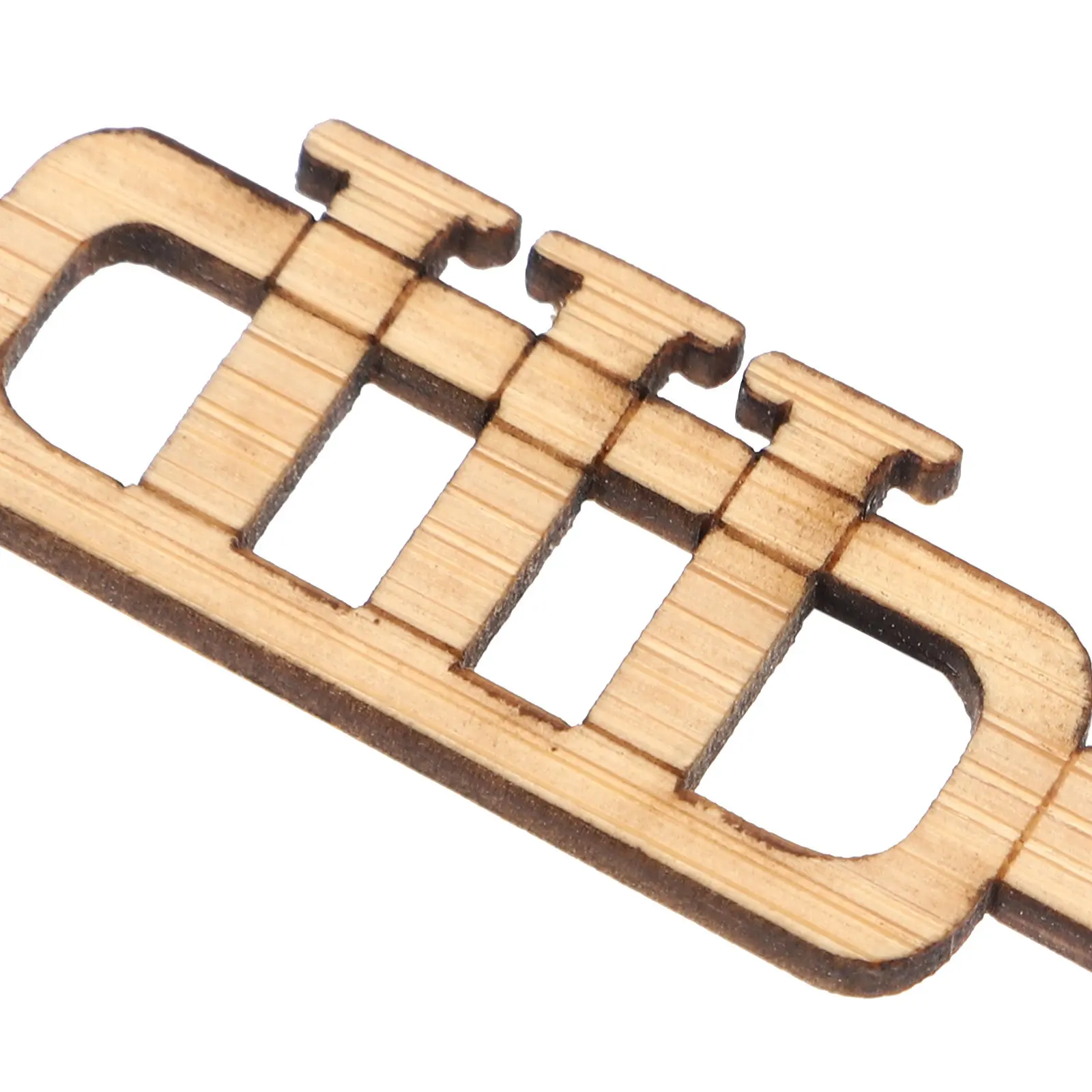 4Pcs Delicate Trumpet Modeling Bookmarks Natural Wood Material Not Easy to Break Perfect for Home Office School Book Lovers