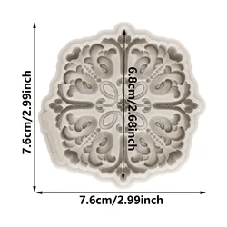 Embossed Flower Fondant Silicone Moulds For DIY Cake Decorating Cupcake Topper Chocolate Candy Gum Paste Polymer Clay Mould