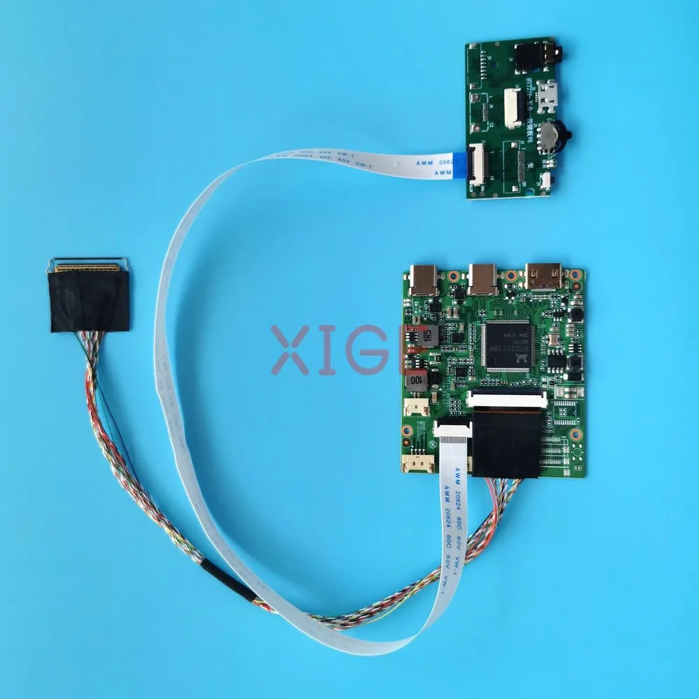 Controller Driver Board For LP156WH3-TLS1 LP156WH3(TL) LVDS 40 Pin Mini-HDMI USB-C 15.6