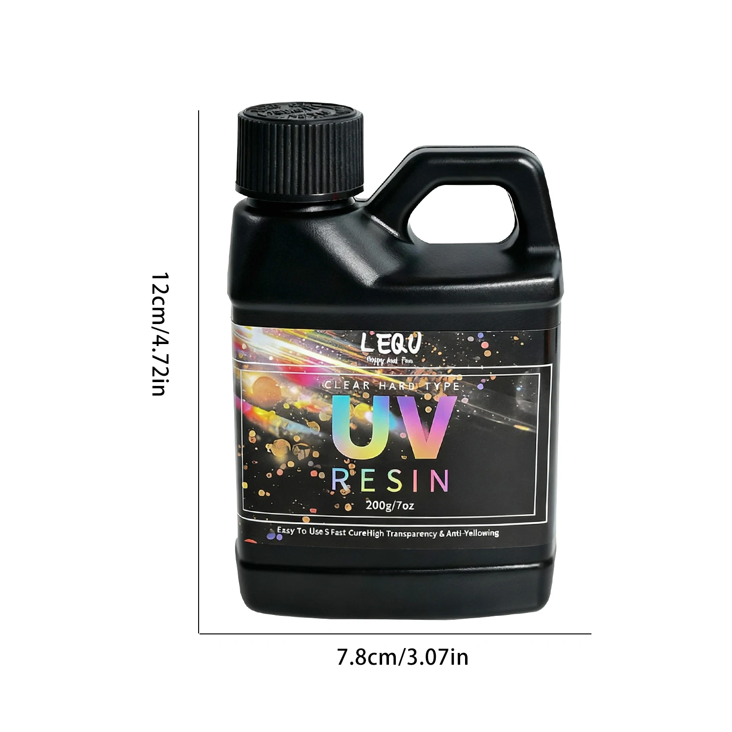 200g UV Resin Crystal Clear Hard UV Cure Epoxy Resin, Upgraded Formula UV Resin, Solar Activated Glue Kit Transparent Resin view 6