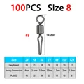 100PCS Size 8