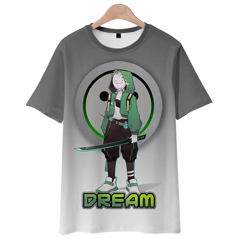 Dream Same Clothing Dreamwashaken European and American Games Surrounding Short Sleeve T-shirt Children's Clothing Anime