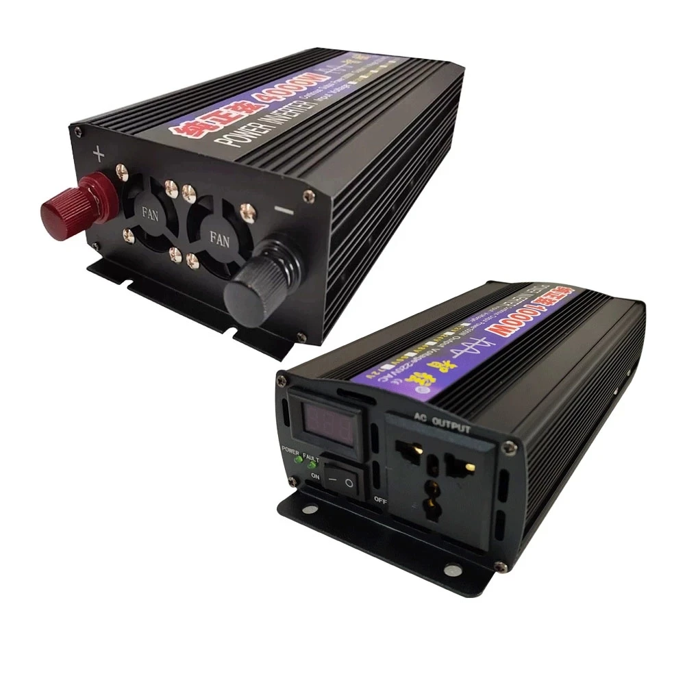Solar Pure Sine Wave Inverter LED Dual Digital Display High Power 12V 24V to 110V 1000W 1600W 2000W 3000W