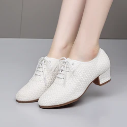 Women Latin Dance Shoe Jazz Adult Ballroom Salsa Dancing Shoes Ladies Teachers Training Modern Tango Dance Sneakers