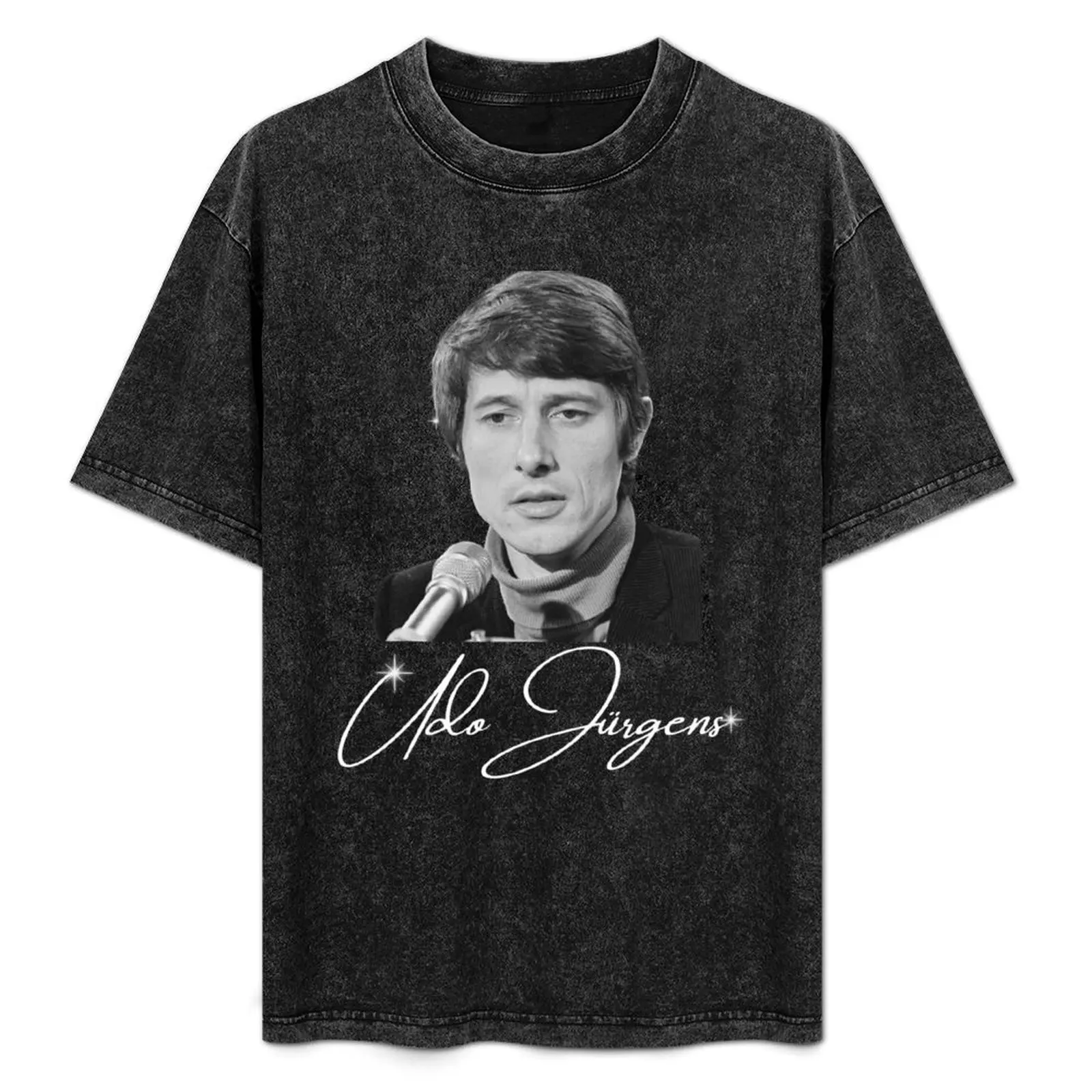 Camiseta de Udo Jürgens - Rip Udo Jürgens - Descansa en paz - Udo Jürgens - Aber Bitte Mit Sahne, talla grande, manga corta, informal