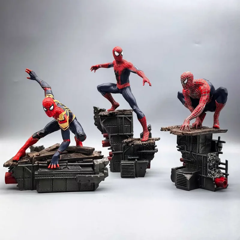Neuer Spider Man: No Way Home Figur Spider Man Classic Poses Sammlung von Animationsmodellen Desktop-Ornamenten Raumdekoration
