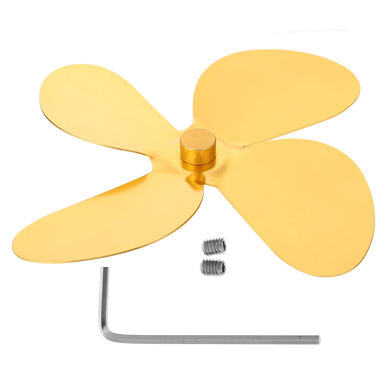 

Aluminum Alloy Fan Blades Fireplace Burner Fans Heat Powered Thermal Accessories