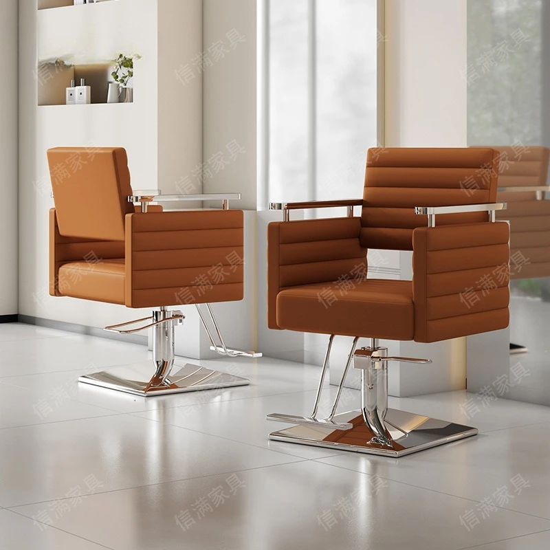 Barberchair hairdressing chair hair salon salon can be lifted and lowered barbershop special perming salon seats