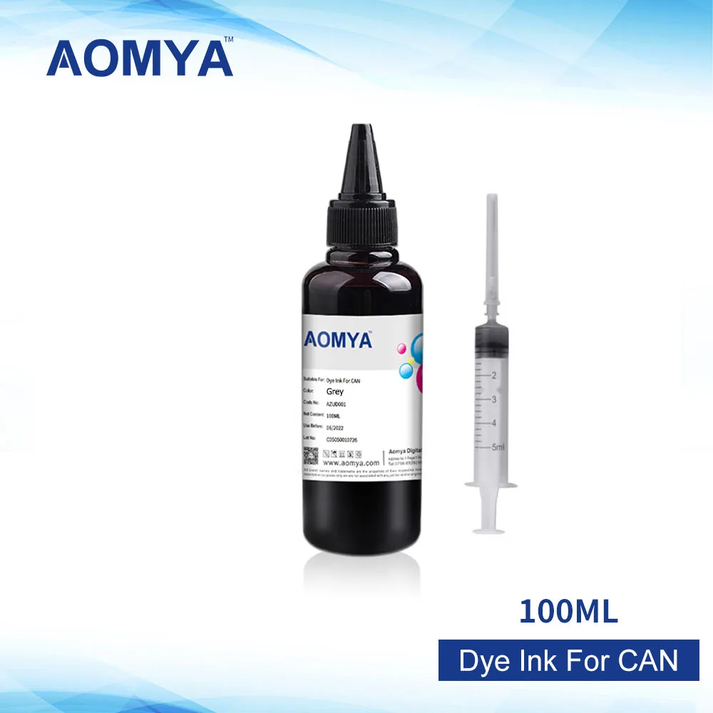 100ML Grey/GY Universal Dye Ink Refill Kit for Canon Ink , Specialized Printer Ink ,General for Canon Printer All models ,GY ink