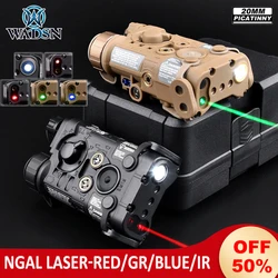 WADSN L3 Ngal Peq Red Green Blue Dot Aiming Laser PEQ15 LED White Light IR Pointer Tactical Outdoor Airsoft Hunting Accessories