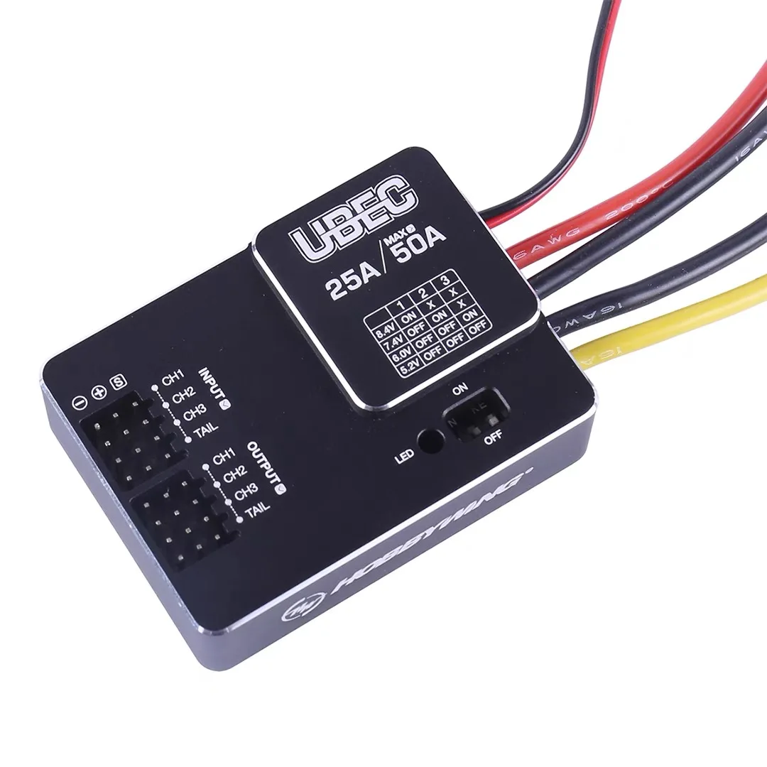 For Hobbywing 25A UBEC High Voltage Regulator Chip Module Waterproof 3-18S Adjustable Built-in BEC RC FPV Drone Parts