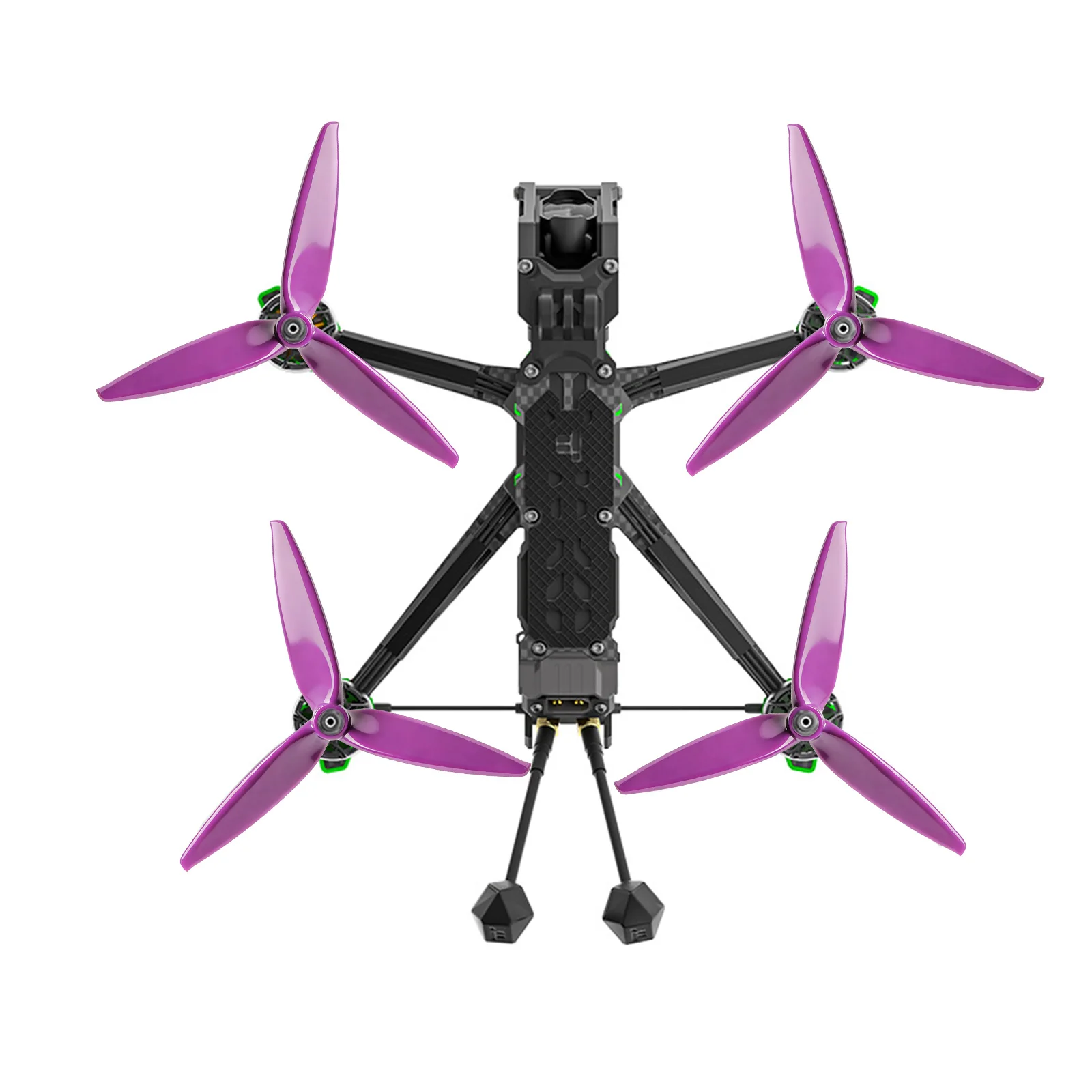 ZuruKin 4 hélices de tres aspas de 7 pulgadas 7x4x3 (2CW + 2CCW) accesorios duraderos para drones FPV de bajo ruido para 7 "/8" de largo alcance y estilo libre