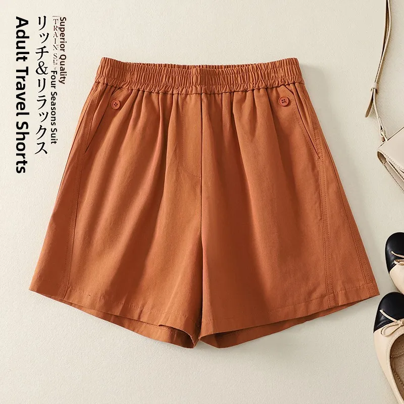 

High Waist Wide Leg Pants Women's Loose Fit Pure Cotton Patchwork Trousers Artistic Style plus Size Summer Fashion