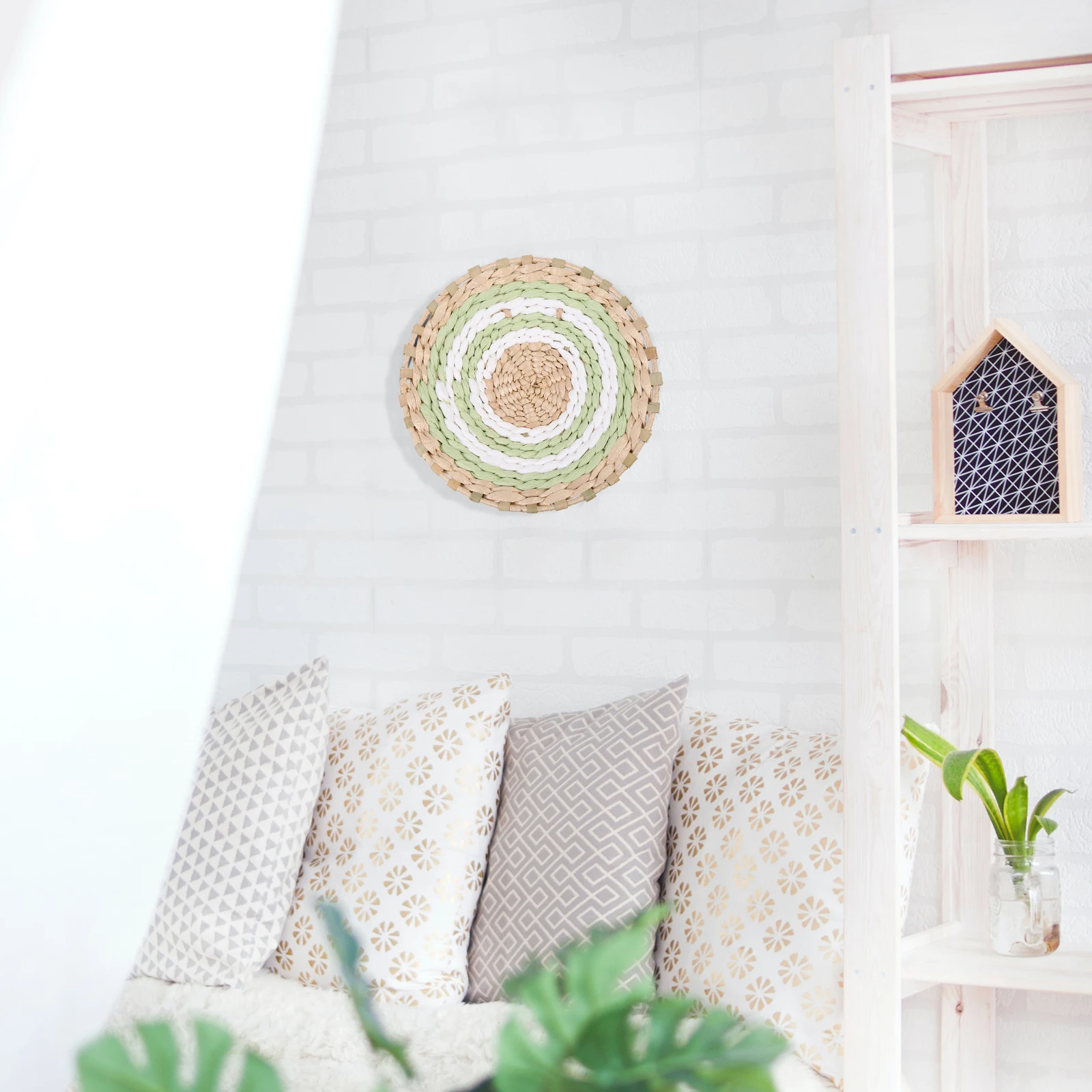 

Premium Material Woven Hanging Decor Unique Design Bedroom Wall Art Exquisite Craftsmanship Miniature Model