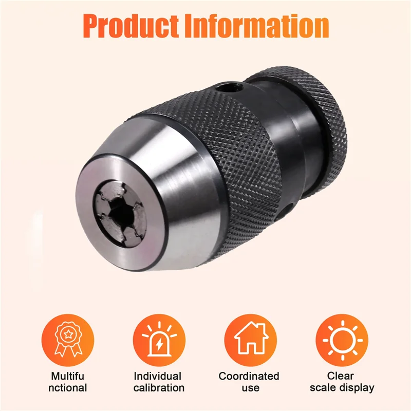 

B10 0.5-6MM Precision Automatic Drill Chuck, Self-Tightening Collet And Tool Holder Bracketabkw