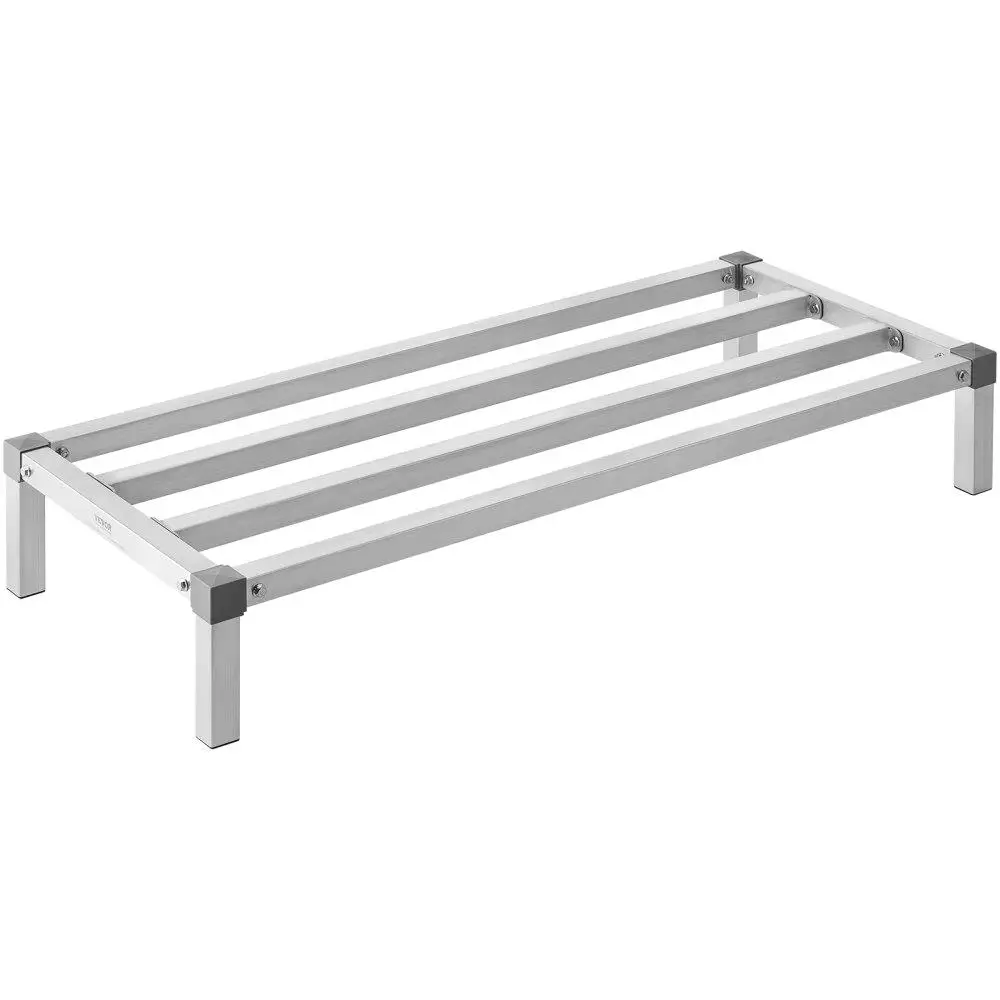 

Heavy Duty Aluminum Dunnage Rack 48x20x8 Compact Storage Rack
