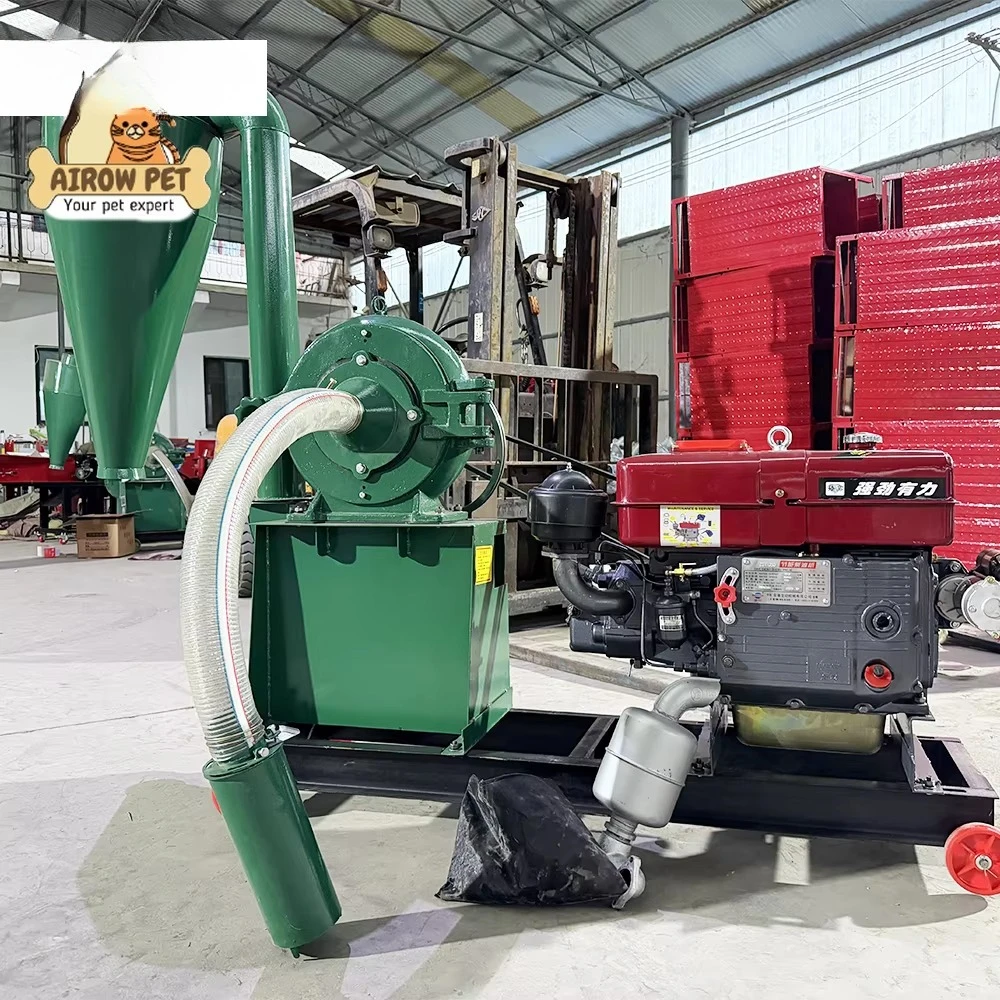 Efficient High Quality Engine Self-Priming Hammer Mill Grain Crusher Corn Wheat Soybean Feed Grinding Machine