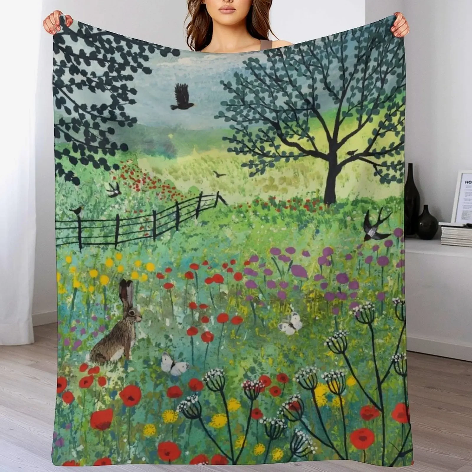 

In Summer Meadow Throw Blanket valentine gift ideas Shaggy Blankets