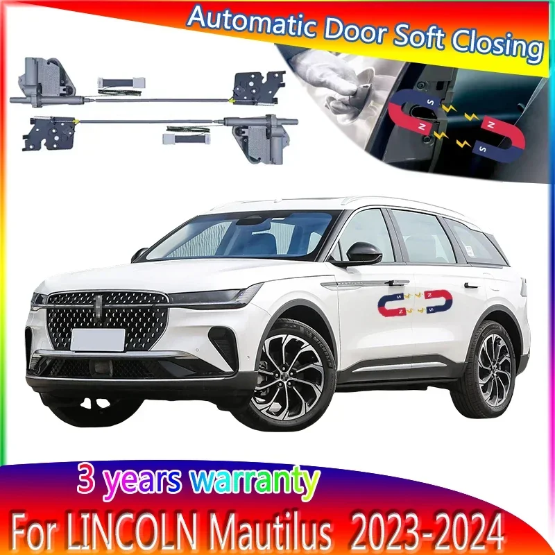 Car Smart Electric Suction Door Refitted Automatic Locks Soft Close Anti Pinch For Lincoln Mautilus 2023-2024 Car Accessories