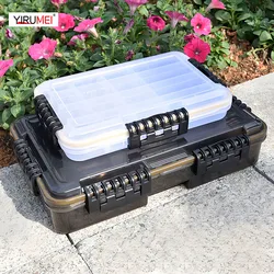 Waterproof Fishing Tackle Box Large Capacity Fishing Accessories Tool Storage Box Fish Hook Lure Fake Bait Box Fishing Supplies