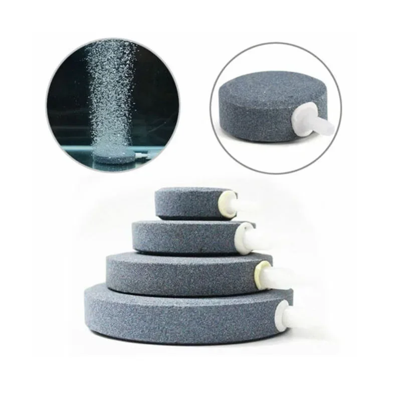 1 Stück 40/50/60/70/80/100mm Belüftungsstein für Aquarium Fischbeckenpumpe Hydroponische Sauerstoffplatte Mini-Luftpumpenzubehör – Detail 9