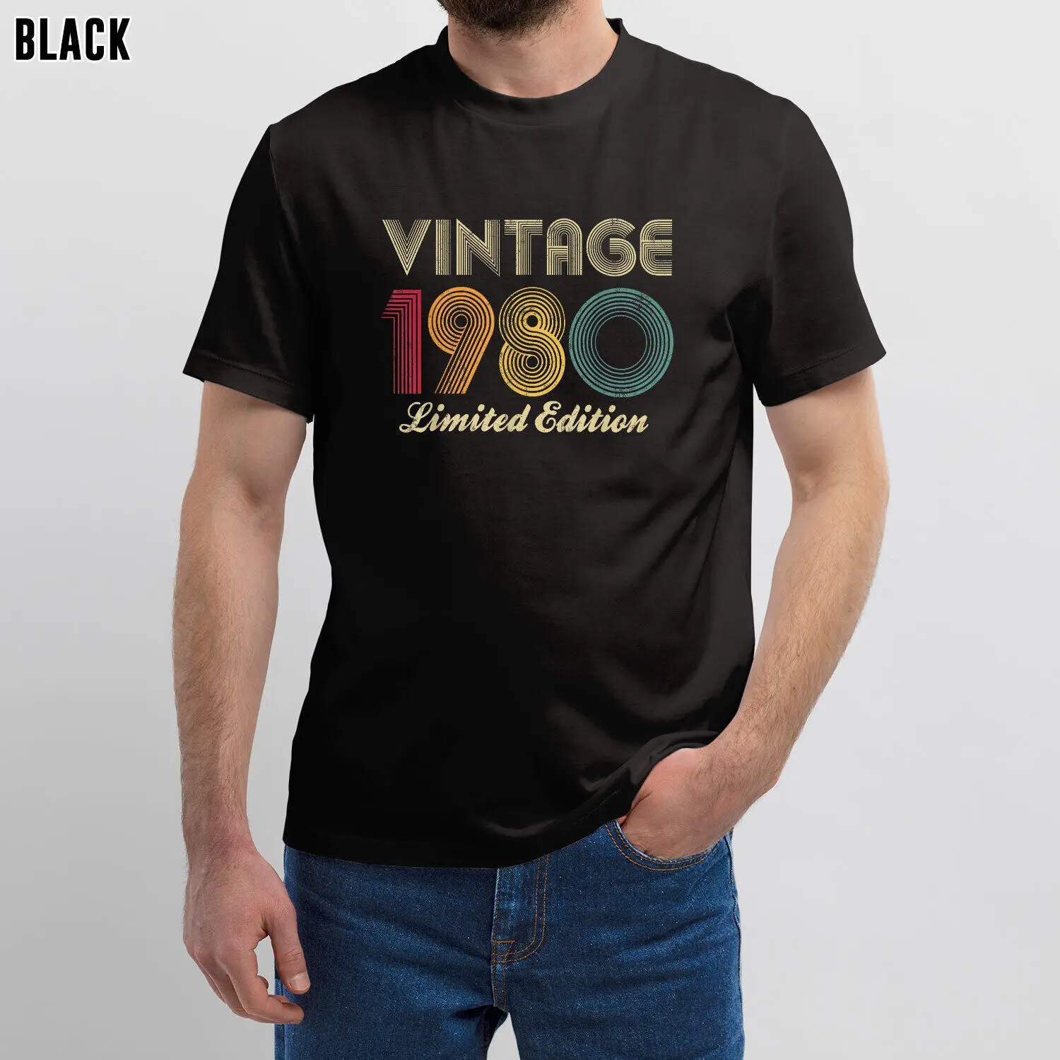 1980 44th Birthday Vintage Limited Edition 44 Years Old T-Shirt for Women Men