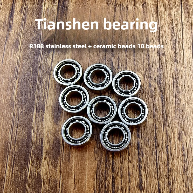 YHEDC Rolamento Celestial R188 Rolamento Esférico Cerâmico de Aço Inoxidável Fidget Spinner Peças de Modificação de Brinquedo de Descompressão