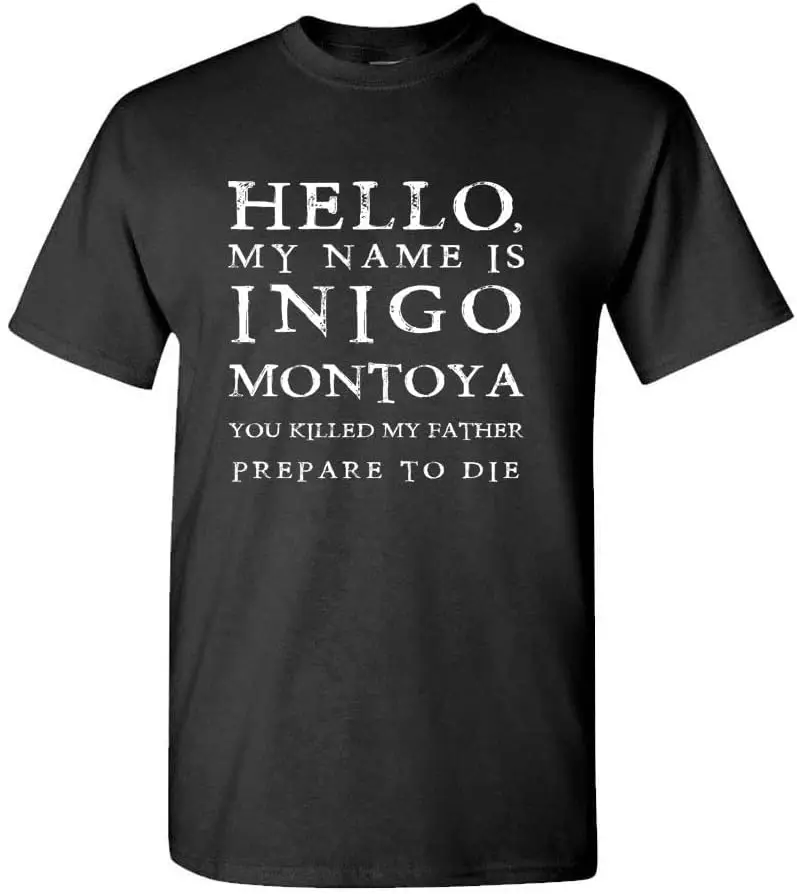 Гуцлер «Hello My Name is Inigo Montoya» — фильм — мужская хлопковая футболка