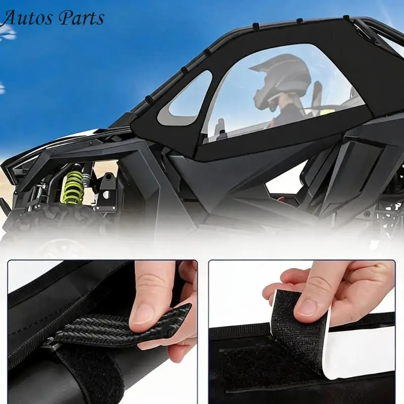 57BA Cab Enclosures Pair for UTV Cab Openings with Transparent PVC Areas