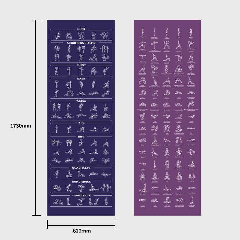 4MM Double-Sided Printed Yoga Fitness Mat