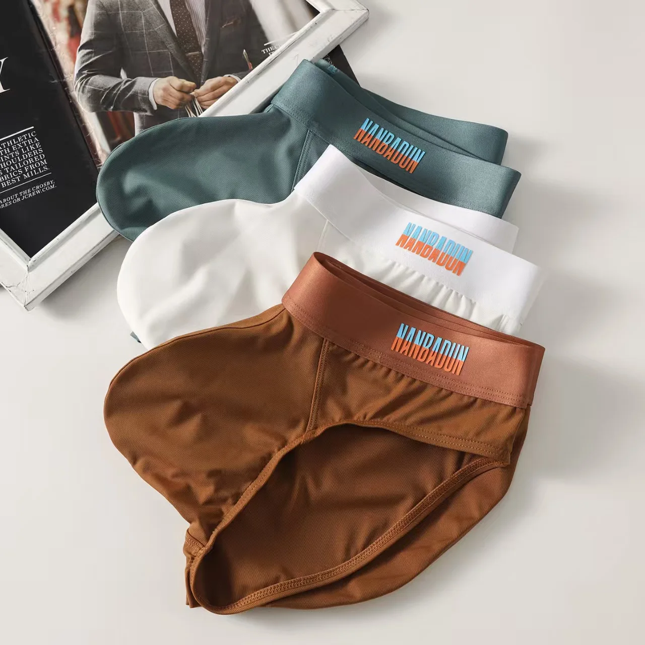 Sexy Men Underwear Breathable Mens Briefs Underpants Modal Comfortable Cueca Gay  Slips Hombre Rainbow Male Panties