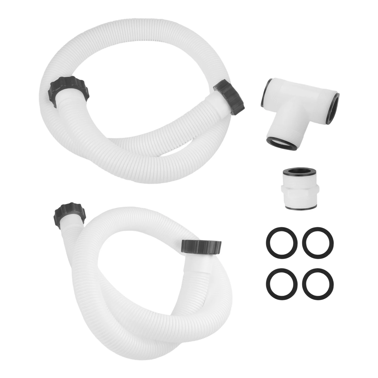 Above Ground Pool As Pictures Show Hose Connector High Pressure Resistance With Gaskets Included Flexible Polyethylene Material