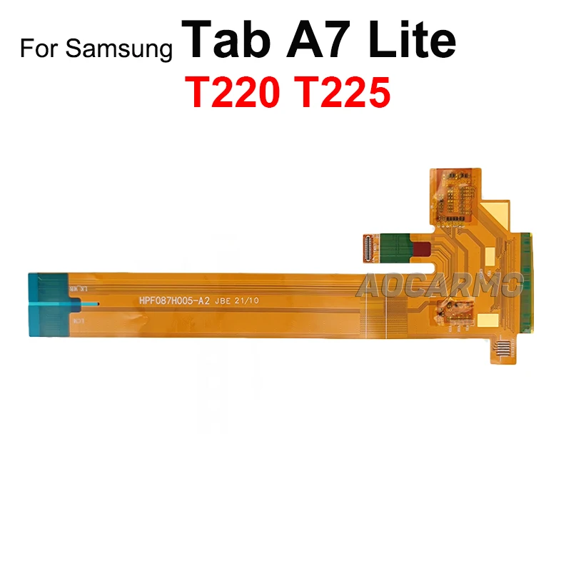 Aocarmo-Display LCD Touch Screen Connector, Cabo Flex, peça de reposição para Samsung Galaxy Tab A7 Lite, SM- T220, T225, 8,7 em