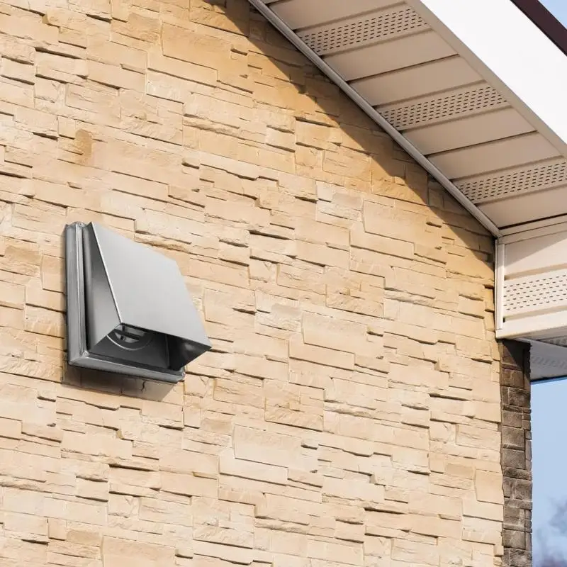 

652F Wall Air Vent Outlet Stainless Steel Exhaust Grille Ventilation Outlet Easy Use