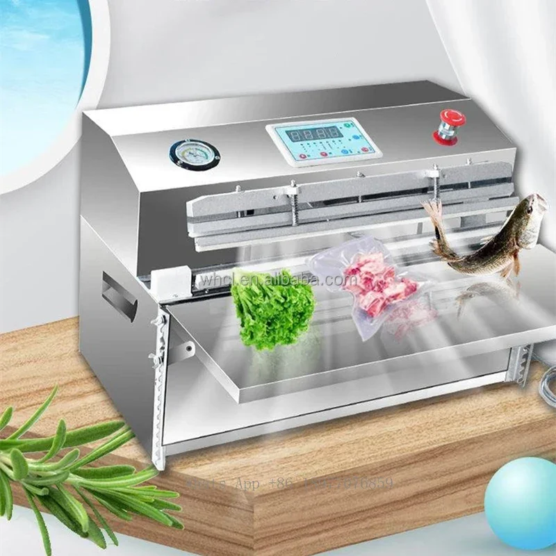 Bench Top Stainless Steel Vacuum Packaging External Food Vacuum Sealer Sealing Machine