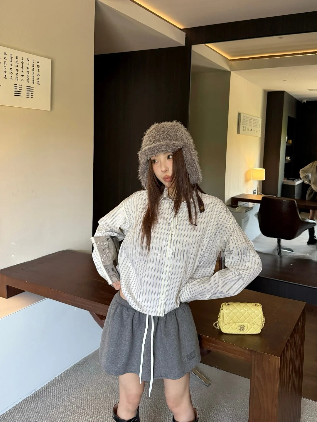 

Французская свободная полосатая блузка для женщин, повседневный топ с цветовыми блоками, универсальная блузка в полоску Pure Desire с эффектом омоложения