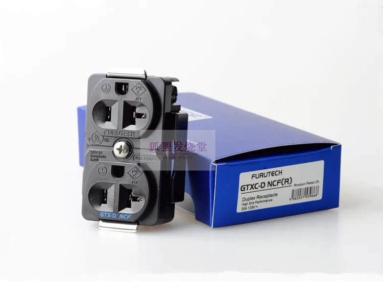 FURUTECH Japan New Flagship US Standard Wall Receptacle GTX-D NCF(R) Rhodium-plated GTXC-D R
