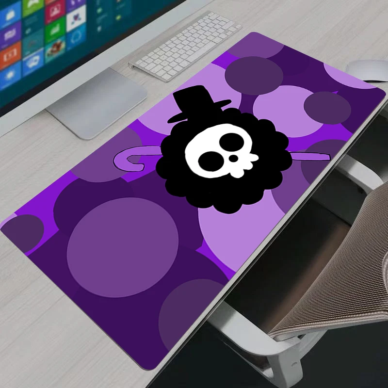Tappetini per mouse da gioco Gamer Home Computer HD Mousepad XXL One Piece Brook Tappeto per tastiera Tappetini per mouse da ufficio antiscivolo per LOL