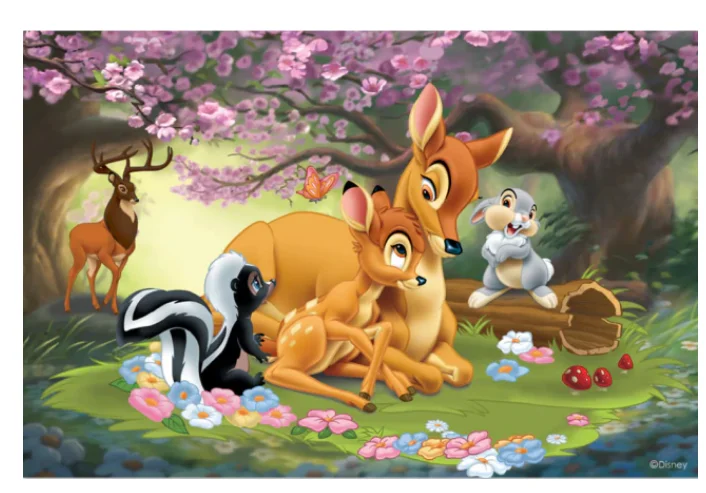 Фон для фотосъемки с изображением розового цветка и оленя для девочек