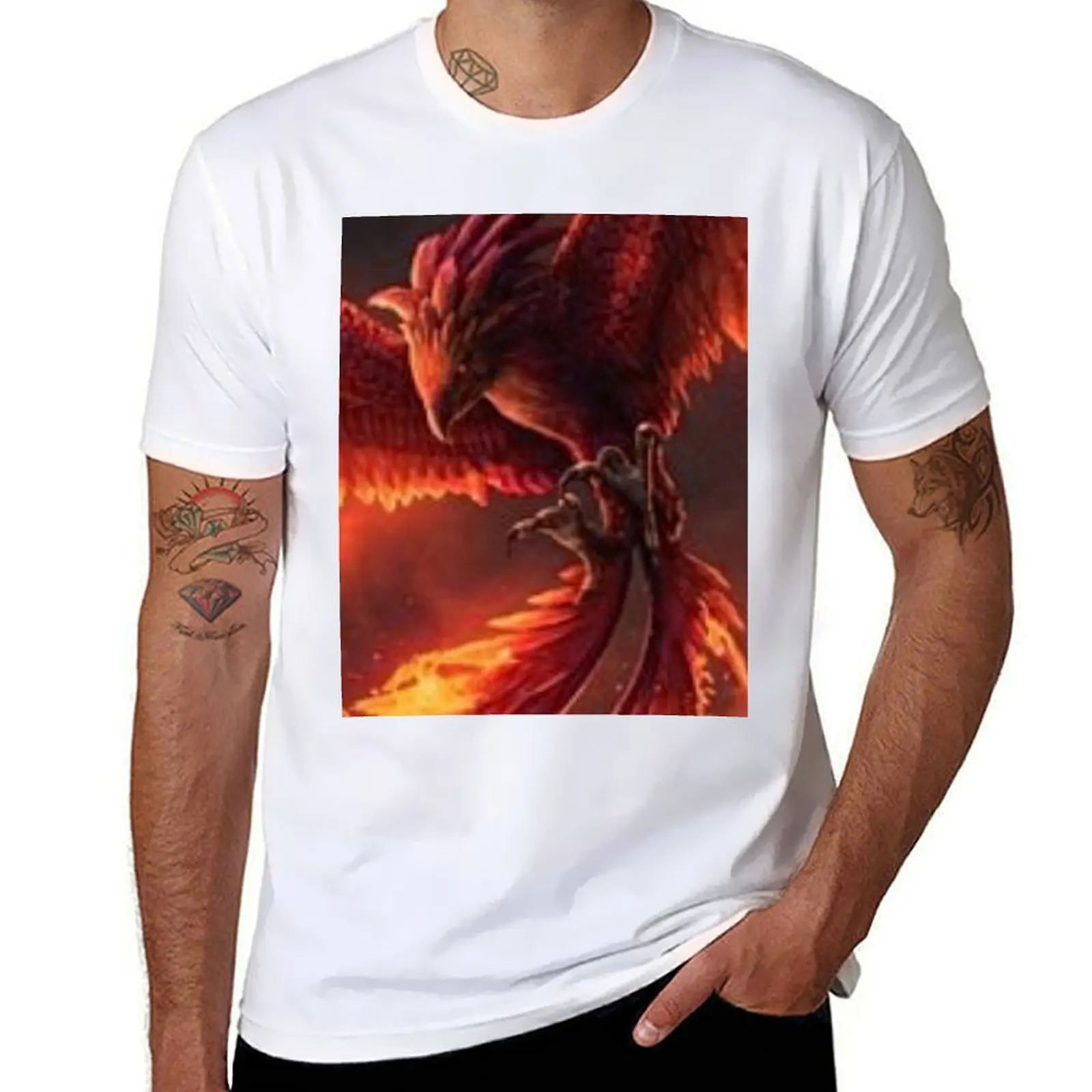 

RISE OF THE PHOENIX BIRD T-Shirt man t shirt cotton high quality g man t shirts for men T-Shirt