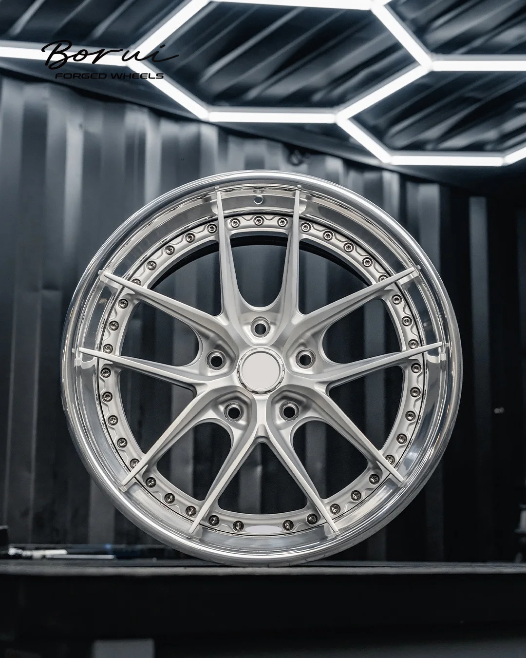 Custom Forged Alloy Wheel 2-Piece Polished Lip Perfect Fit For 19-21 Year Cars Sizes 18-22 Inches Fits 5*114.3 5*112 Racing Cars