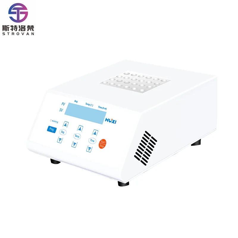 400W Dry Bath Laboratory Thermostatic Dual Block Heating RT+5-150C Dry Bath Incubator High Temperature Constant Metal Bath