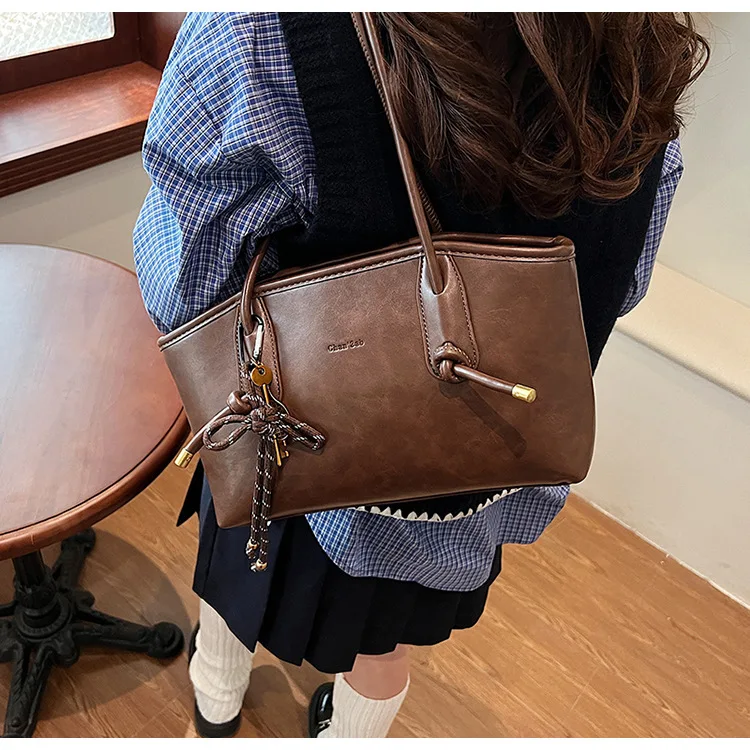 

Women Vintage Large Capacity Portable Supermarket Friendly Shopping Tote Bag Waterproof Shoulder Storage Bag for Work Handbags