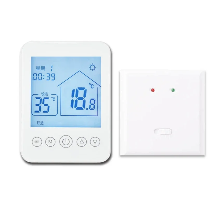 Programmable touch LCD large screen smart wifi underfloor heating room thermostat