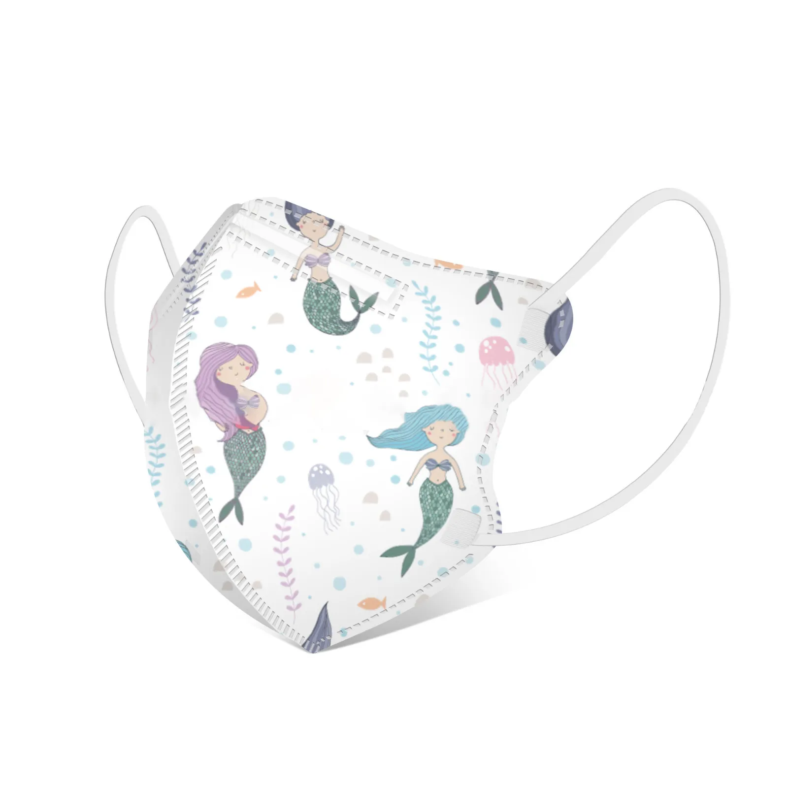 قناع واقٍ من أربع طبقات يمكن التخلص منه مطبوع عليه رسوم كرتونية للأطفال، أقنعة واقية مضادة للغبار، قناع للفم #4