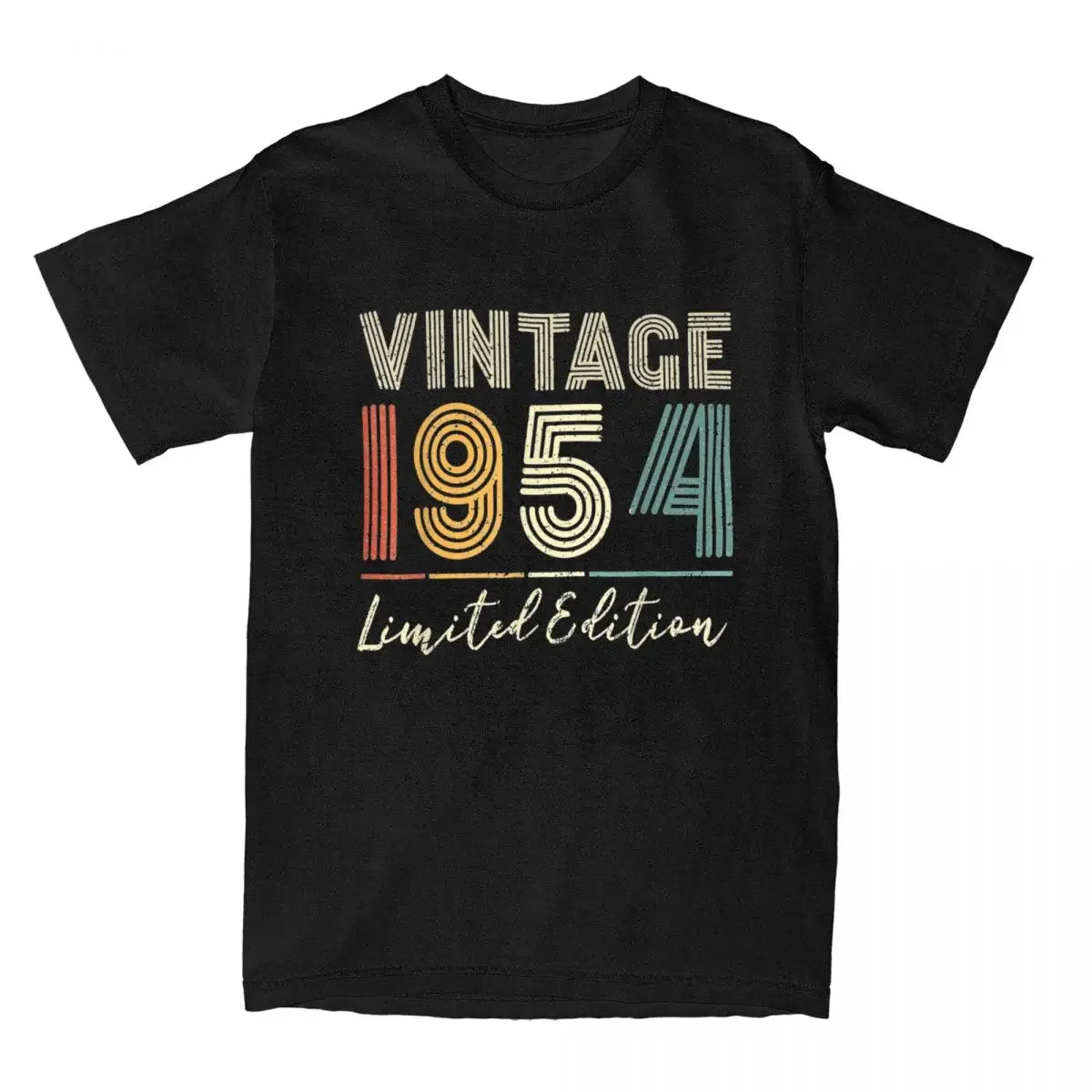 Men's T-Shirt 70 Years Old Gifts Vintage 1954 Casual Cotton Tees Short Sleeve 70th Birthday T Shirt Round Collar Clothing