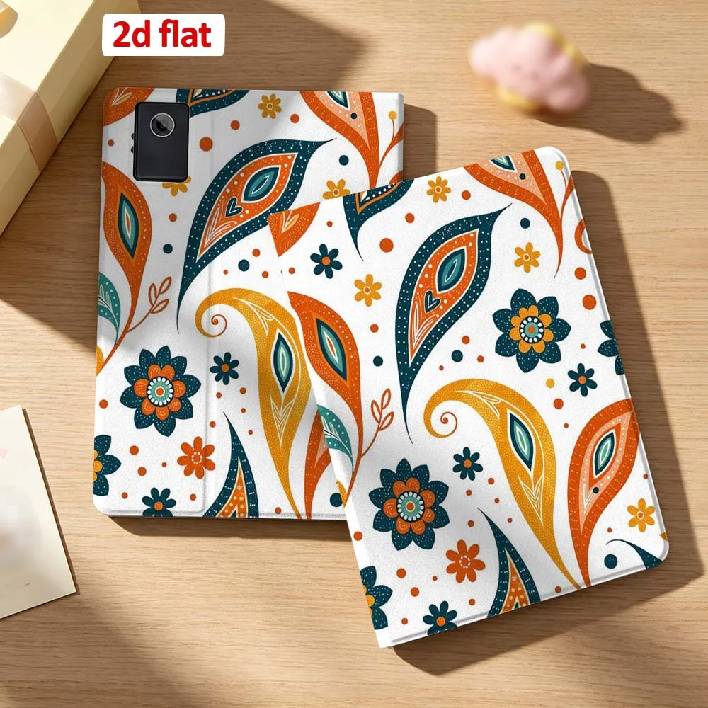 

Cartoon Floral Paisley Pattern Case For Lenovo Xiaoxin Pad 11 P11 P12 Gen 2 Pro Plus Idea Tab GT 5G Pen Tray Tablet